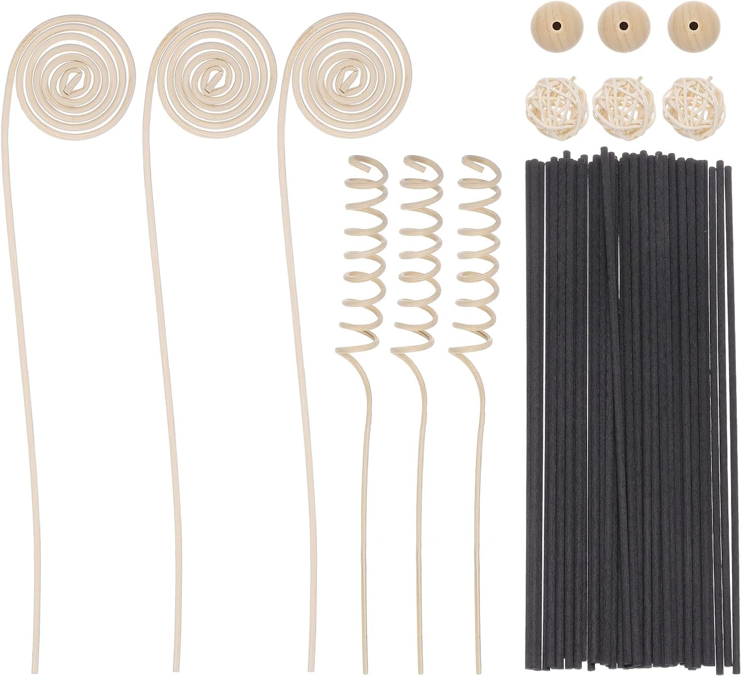 Uxcell 42Pcs Reed Diffuser Sticks Set Black