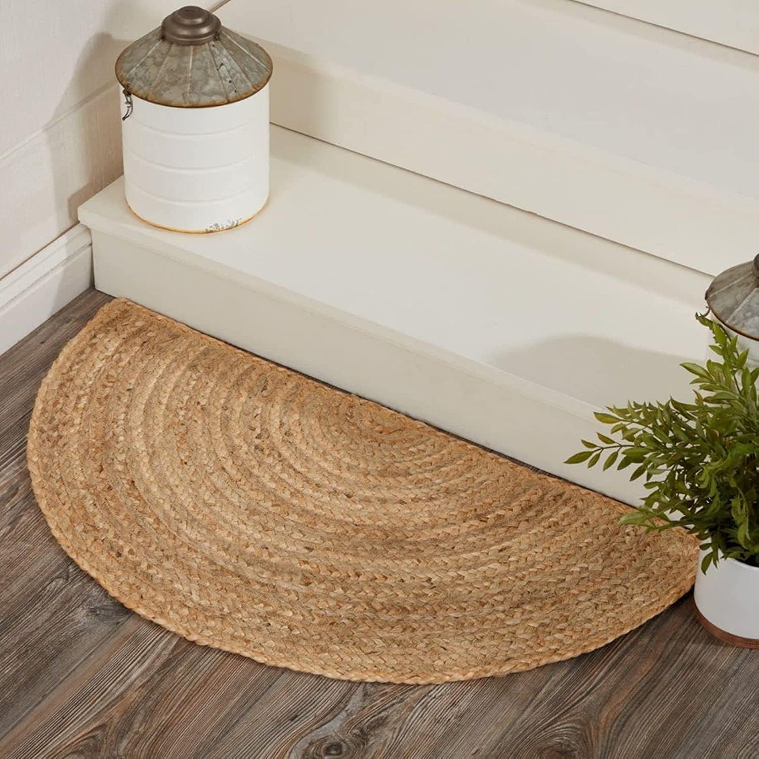Agro Richer Jute Doormat 1x2 ft Semicircular Runner