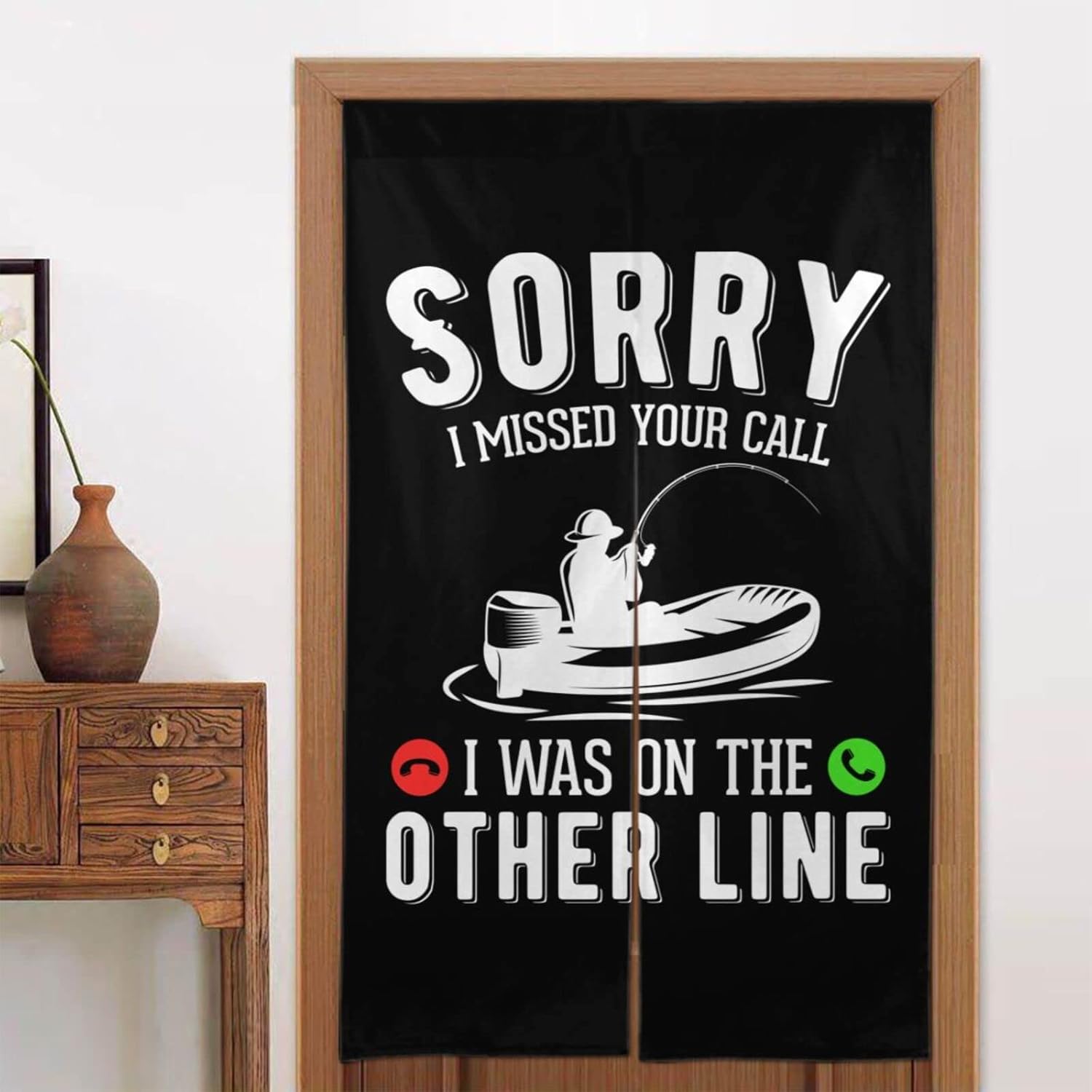 Sorry I Missed Your Call Blackout Curtains for Doorways