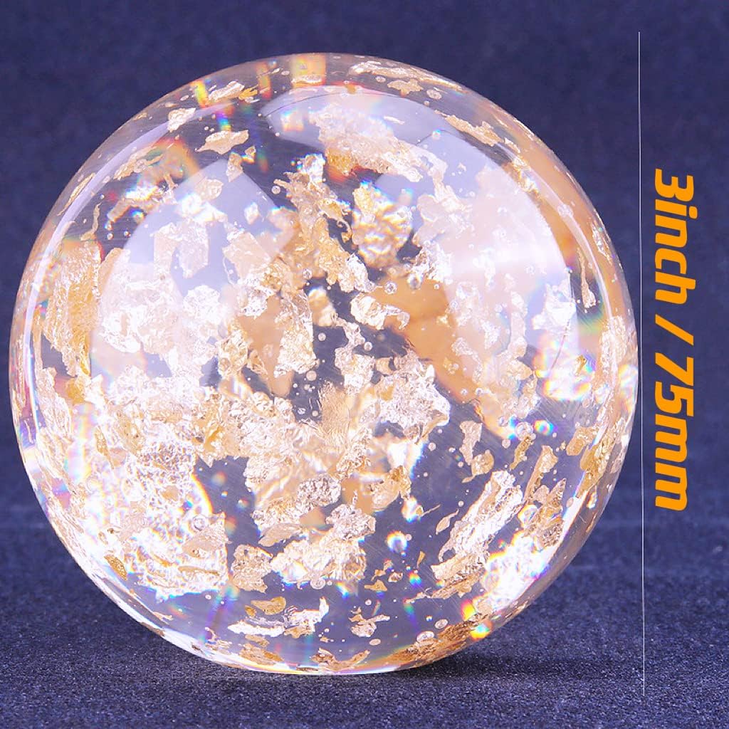 3 Inch Gold Foil Acrylic Ball for Party Decoration