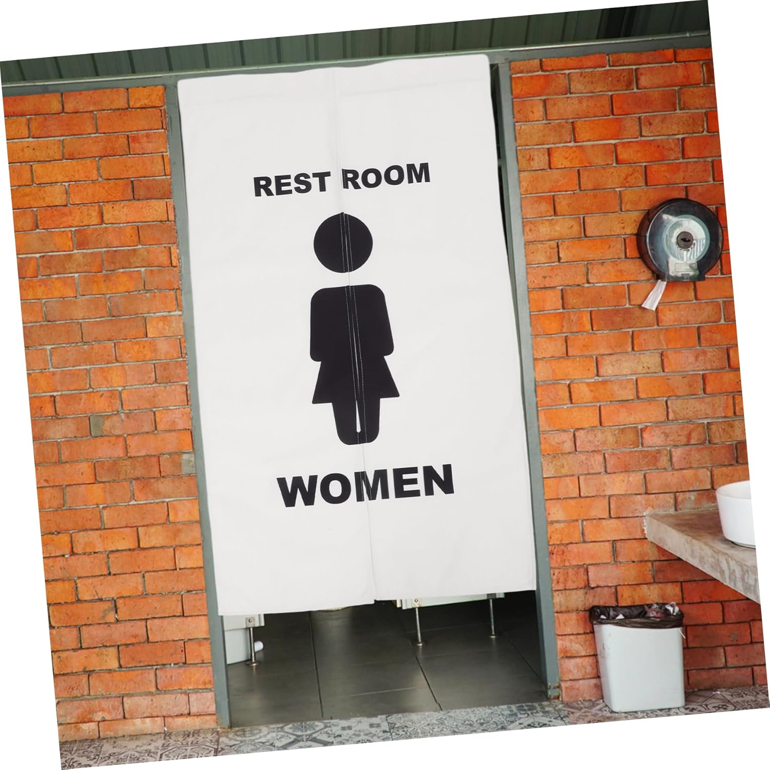 ABOOFAN Privacy Enhancing Toilet Decor Doorway Curtain Telescopic Rod
