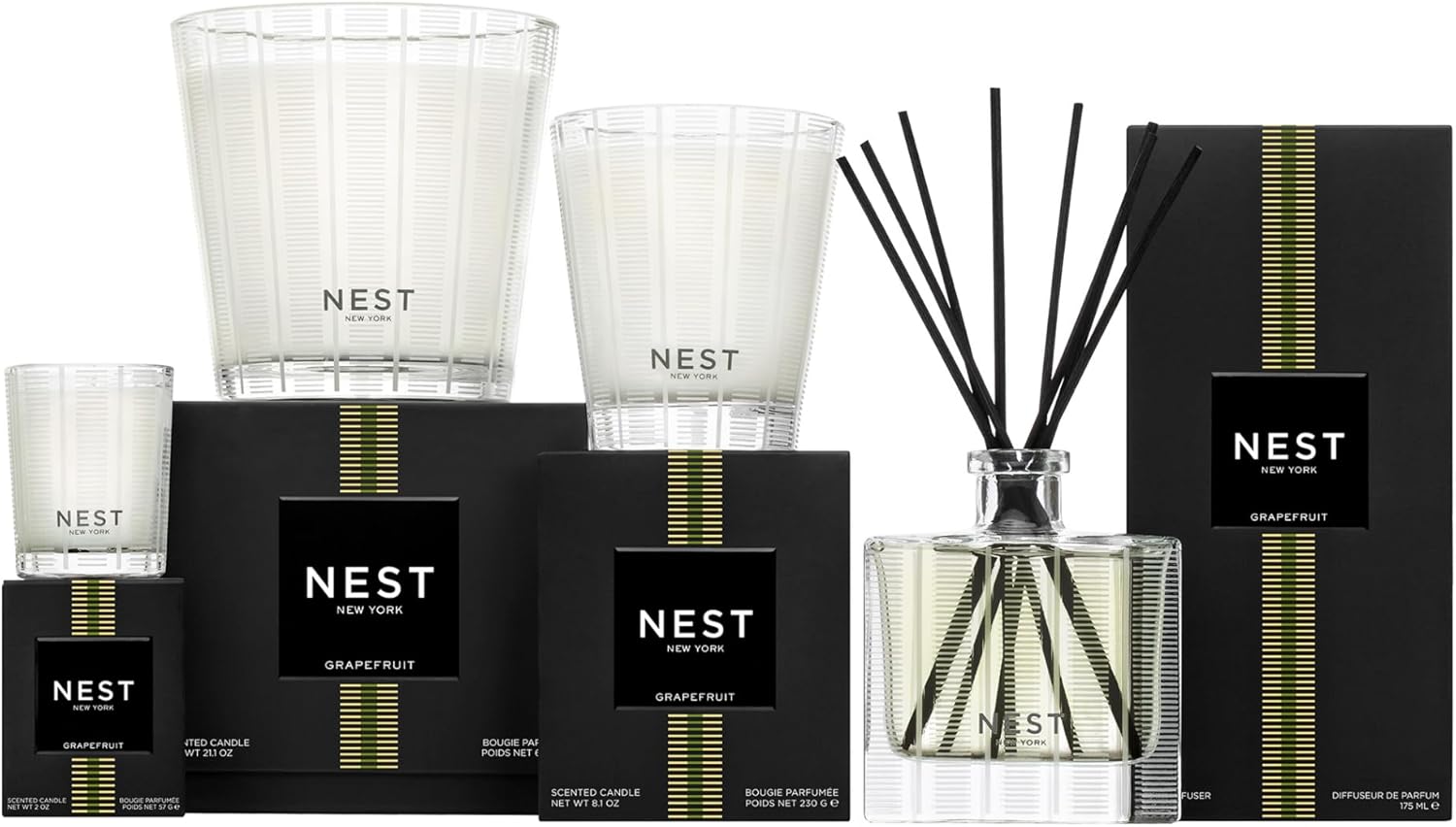 NEST New York Grapefruit Reed Diffuser - 59 Fl Oz - 90 Day Fragrance