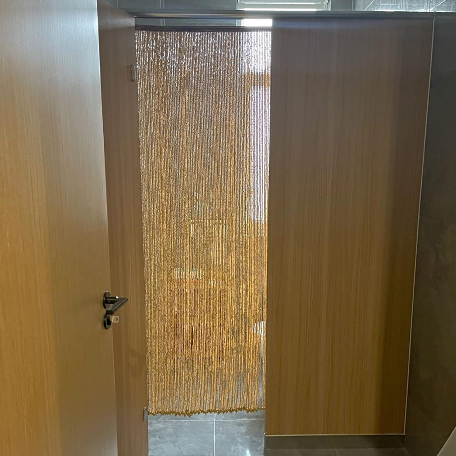 Natural Bamboo Beaded Curtain for Doorway and Living Room