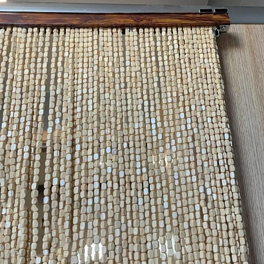 Natural Wood Beaded Curtain for Home Decoration