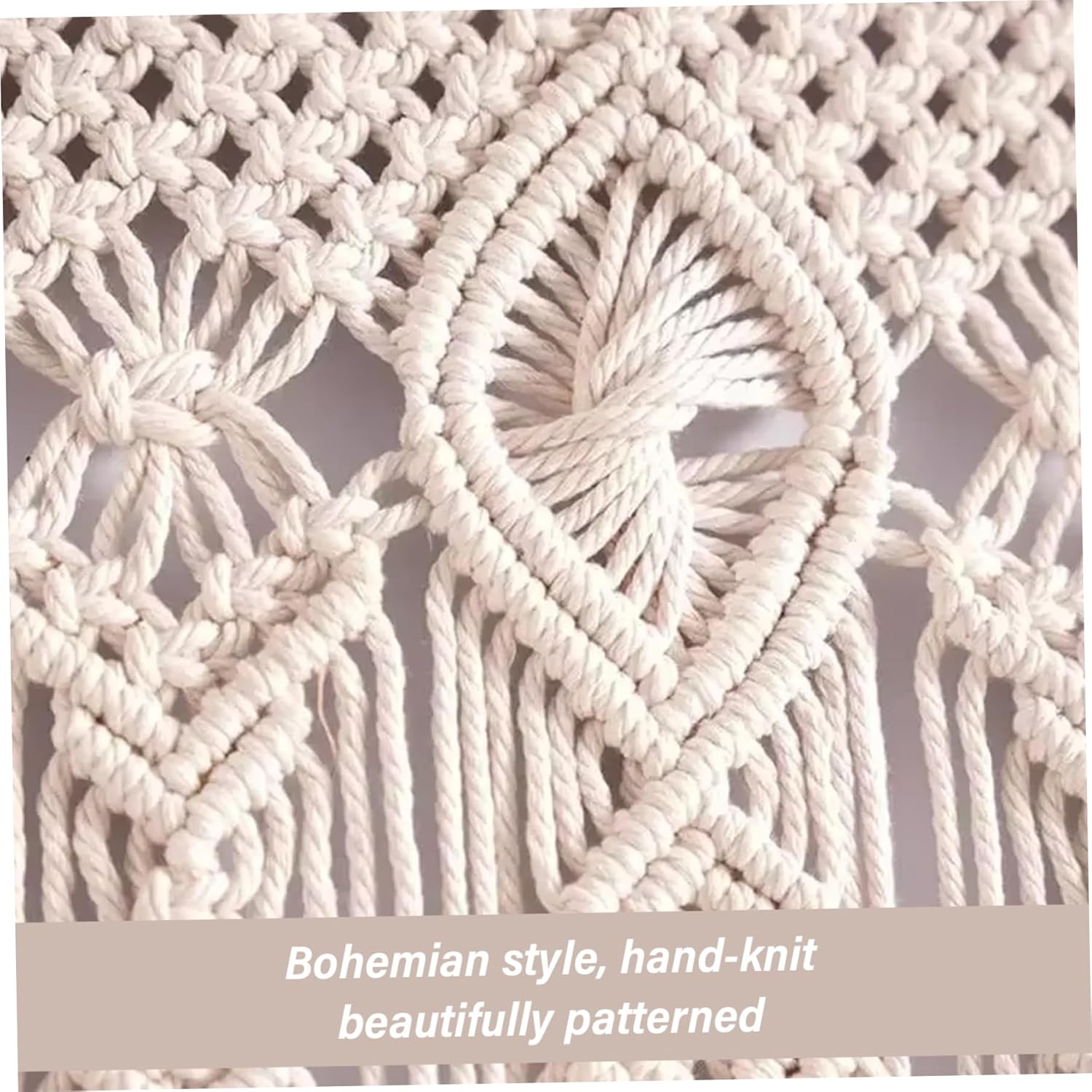Boho Curtains 37x79 Inch Cotton Woven Macrame Decorative Room Divider