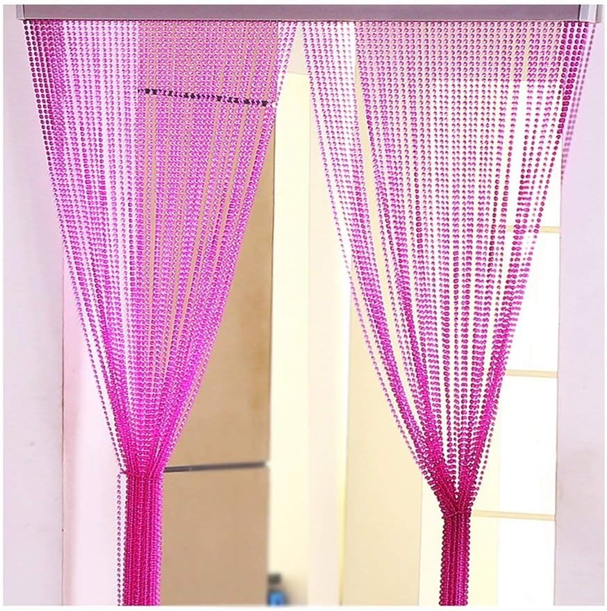 OKUOKA Decorative Bead Curtain with Crystal Imitation Bubbles