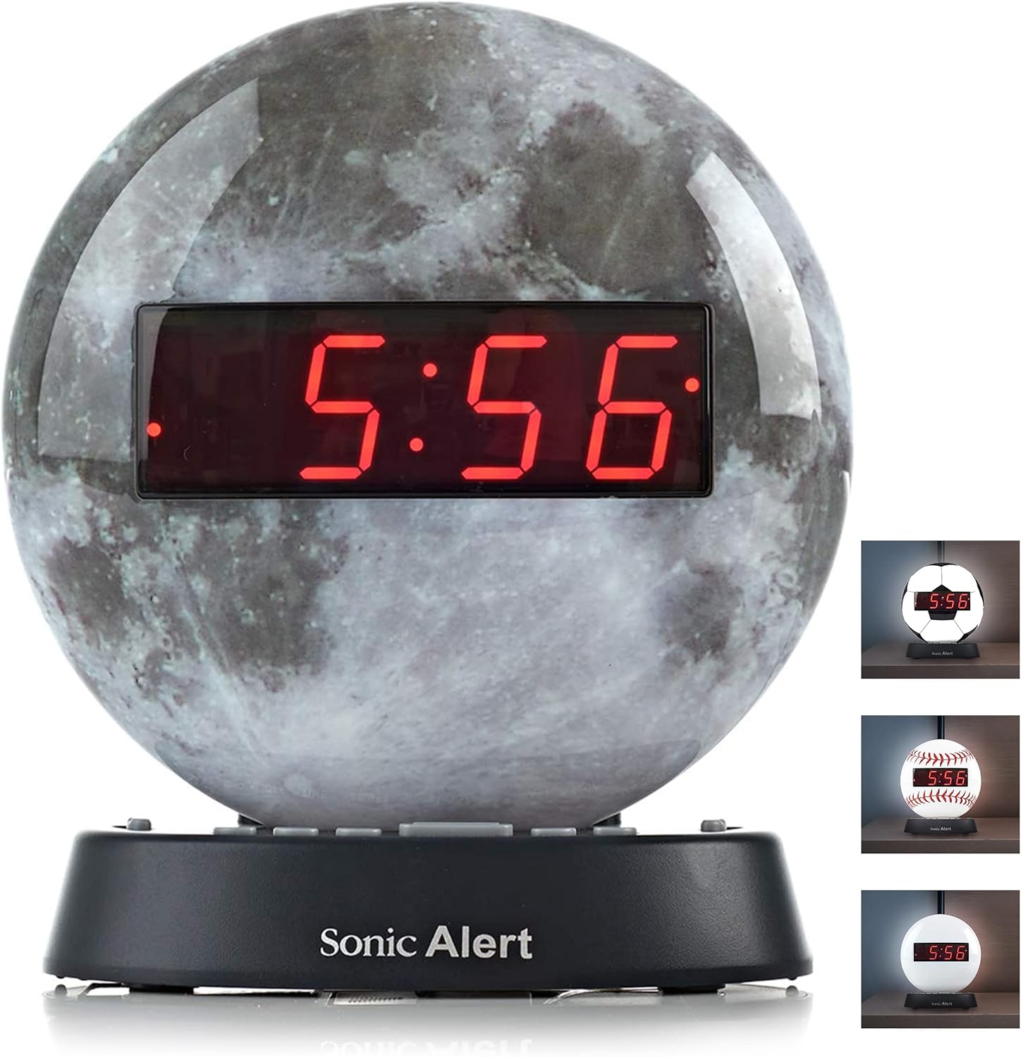 Sonic Alert Moon Alarm Clock Nightlight