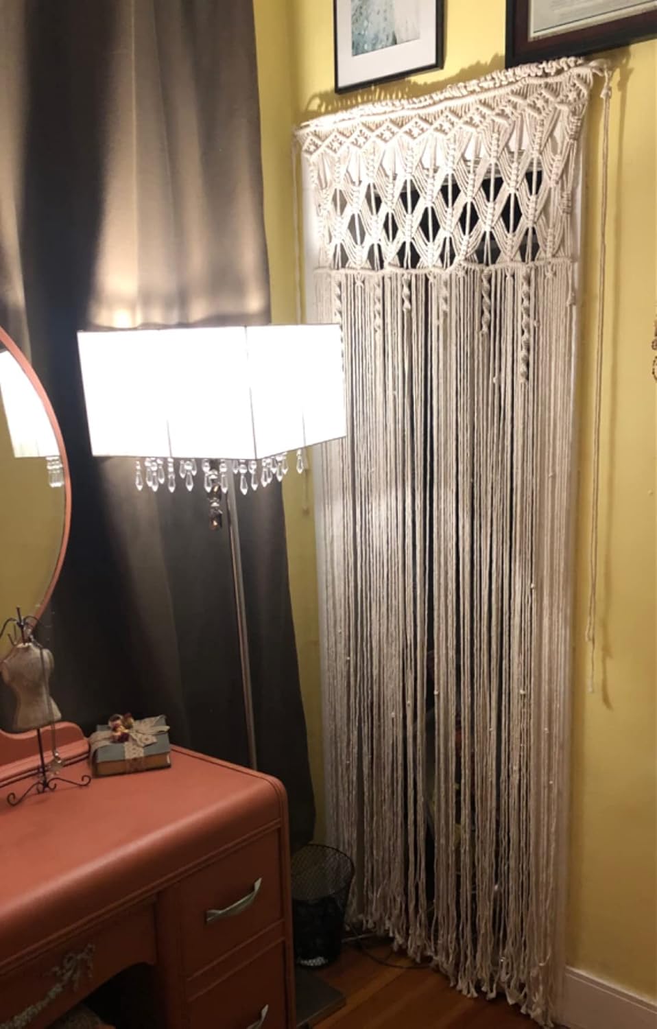 Hysunland Macrame Curtain 30x71 Woven Panel