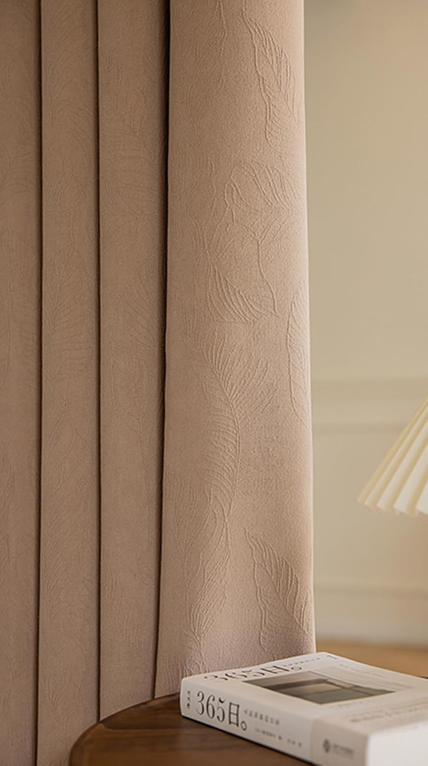 Whoiy Coffee Curtains Set of 2 Panels 84 Inch Length