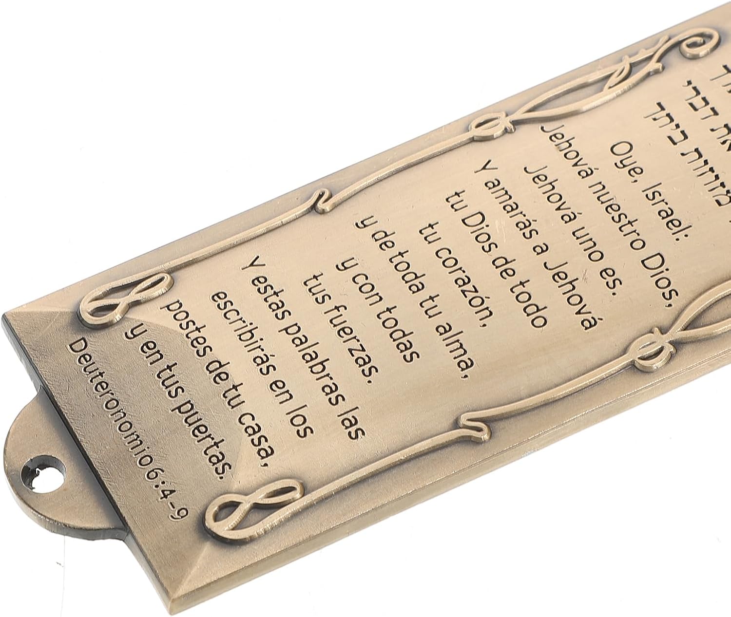 LUOZZY Metal Mezuzah Case with Scroll