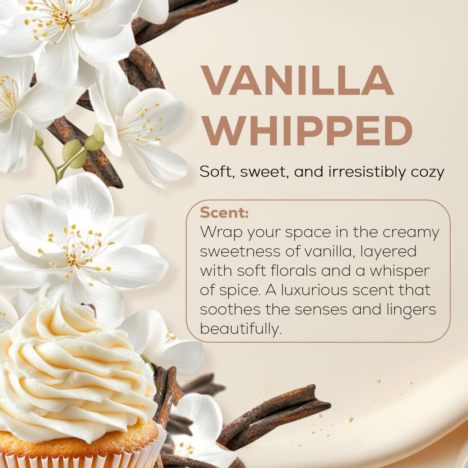 Whipped Vanilla Diffuser Oil - 85 Fl oz Luxury Essential Oil