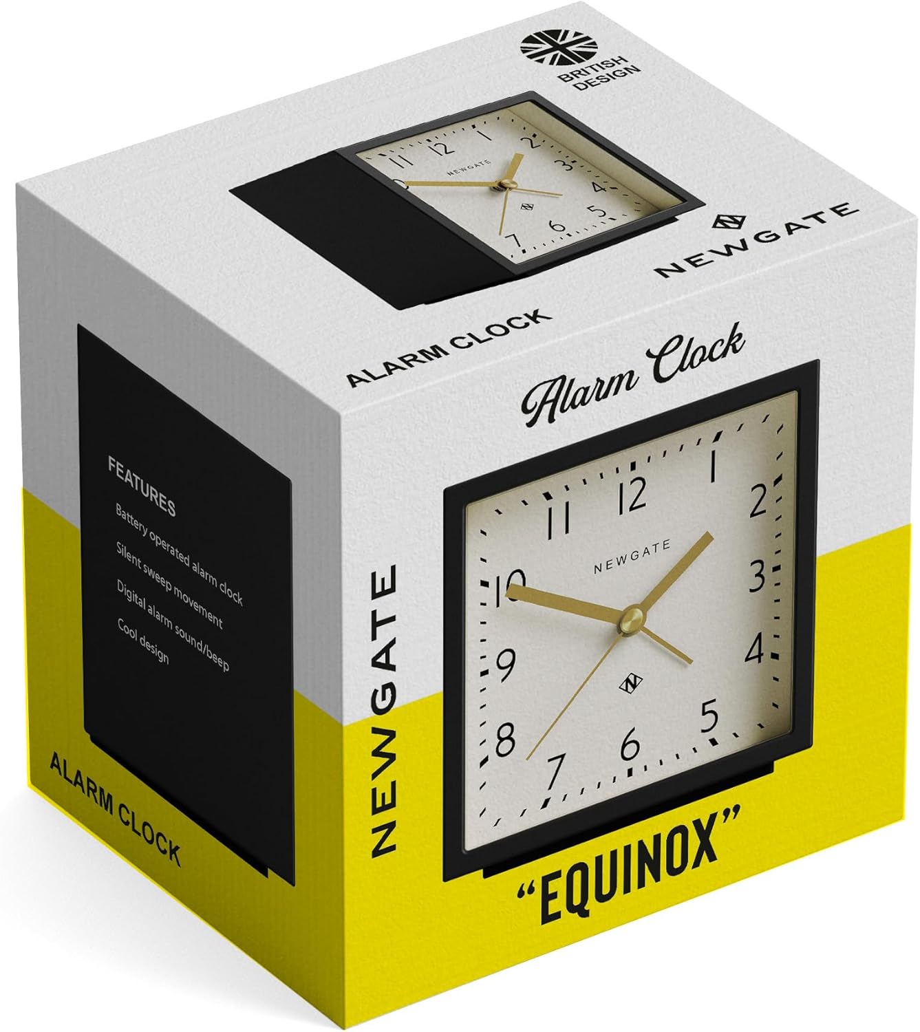 NEWGATE Equinox Alarm Clock - Sleek Modern Design