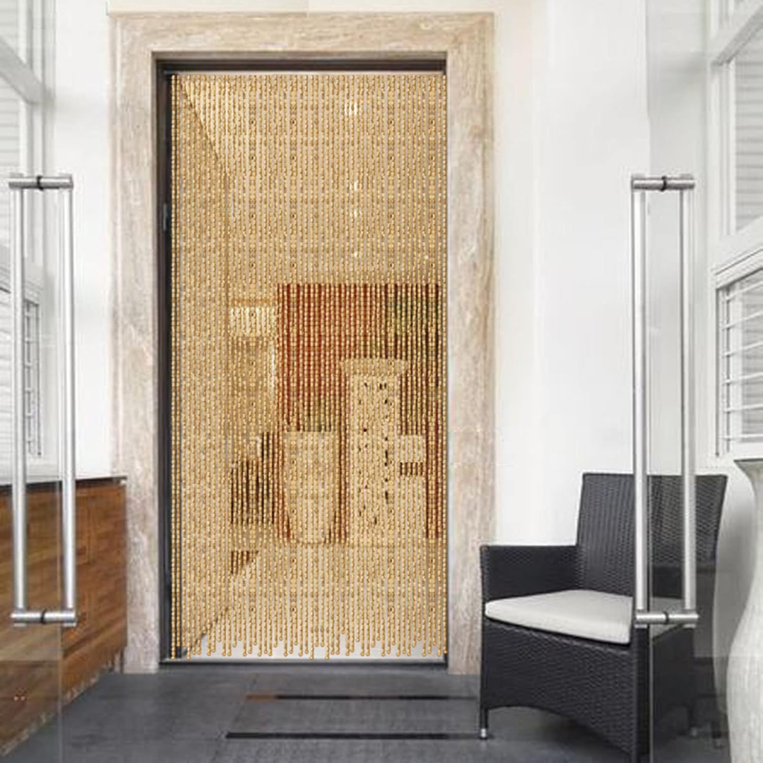 Handmade Bamboo Bead Curtain for Doorway Decor