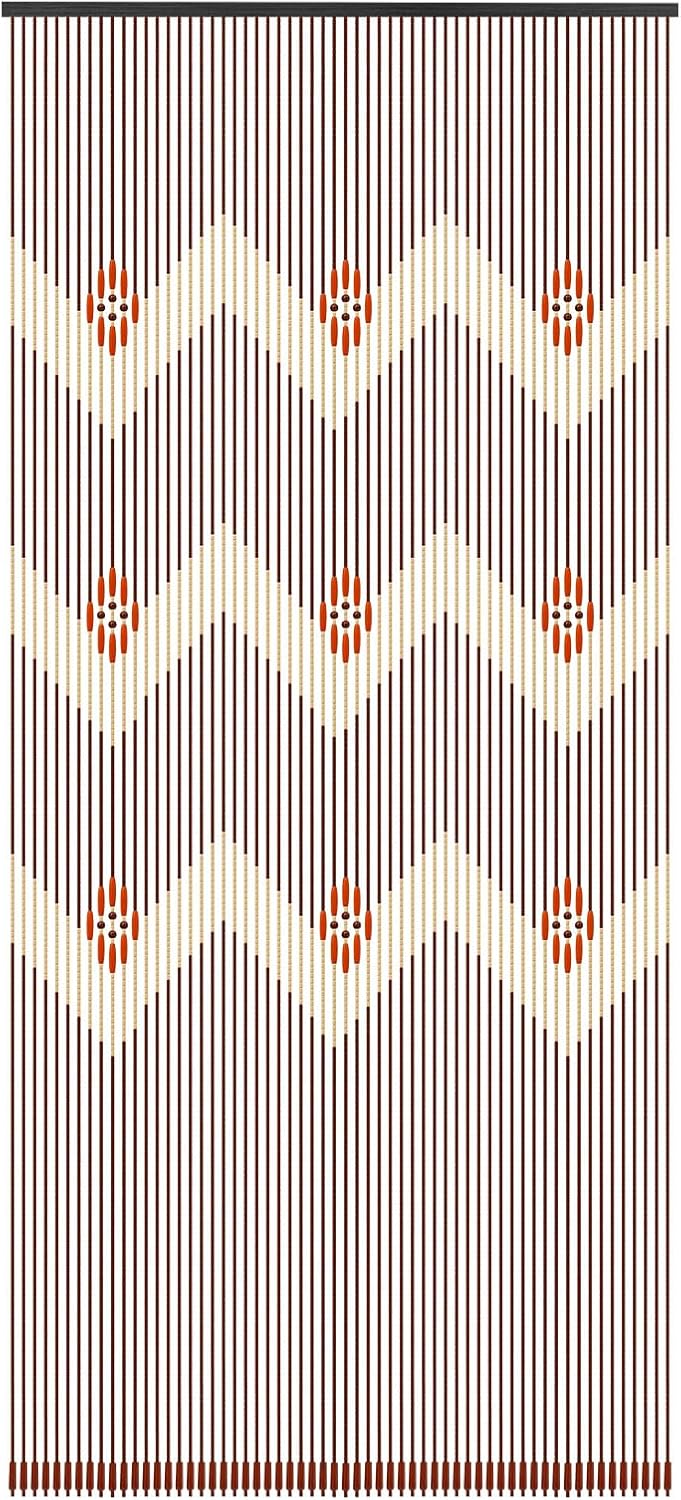 LOYALHEARTDY 60 Strand Bamboo Beaded Curtain