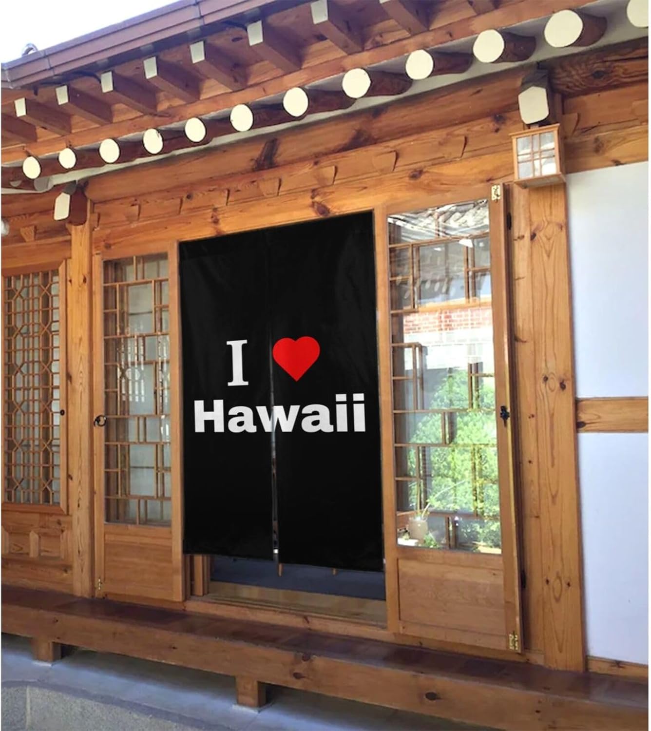 I Love Hawaii Blackout Curtains for Doorways
