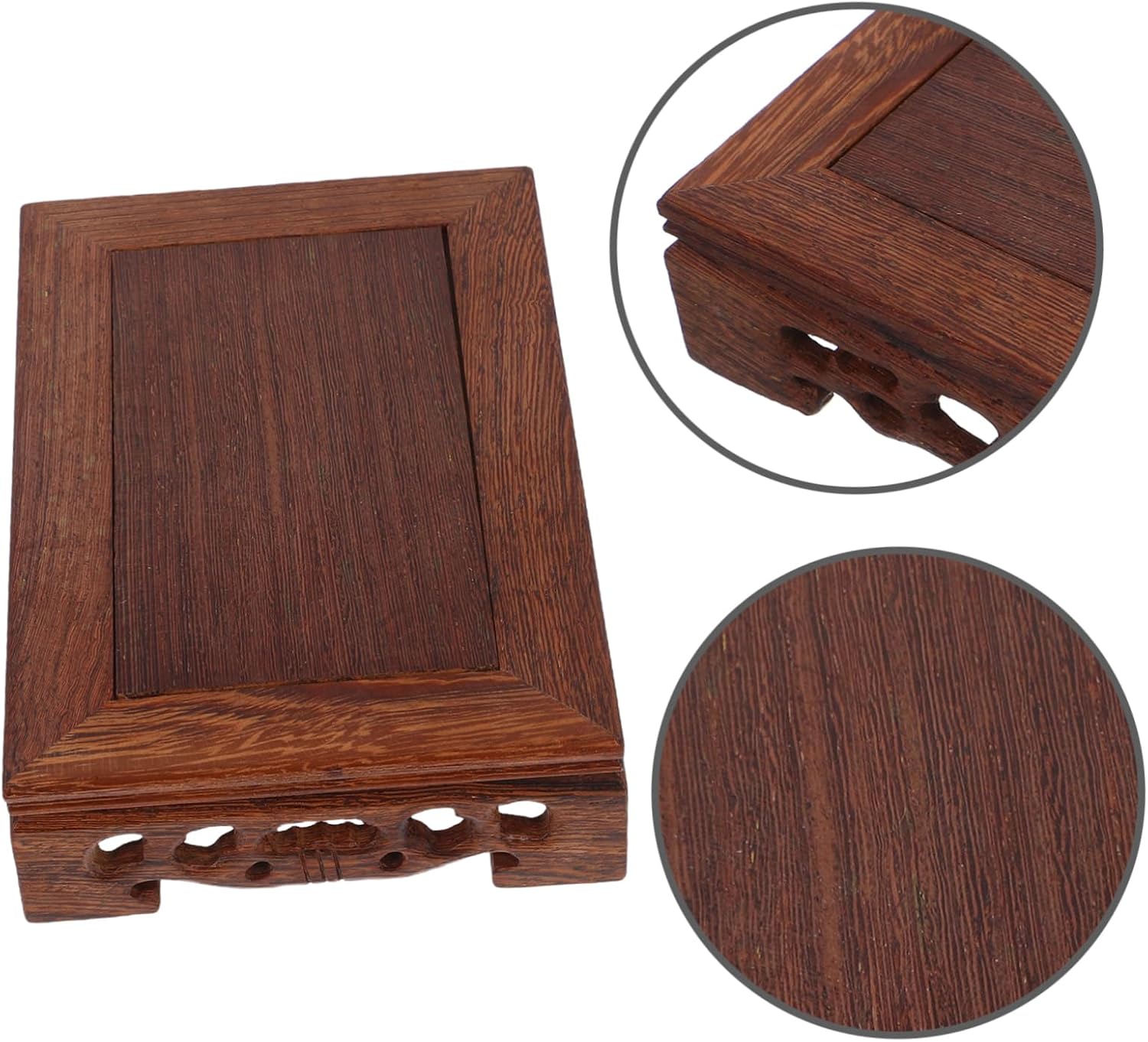 Healifty Wood Display Stand for Vase and Decor