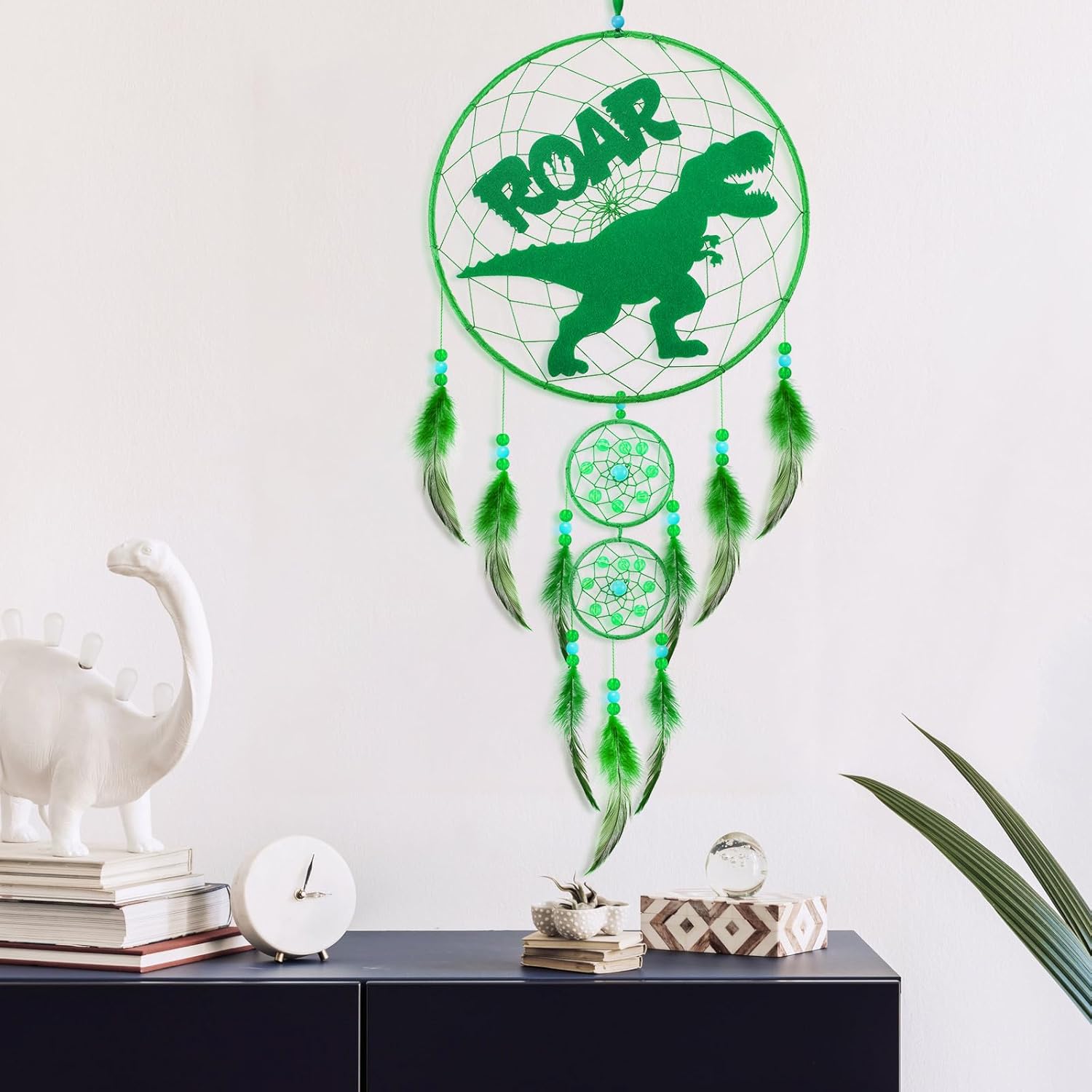 Dinosaur Dream Catcher Kit for Kids Room Decor