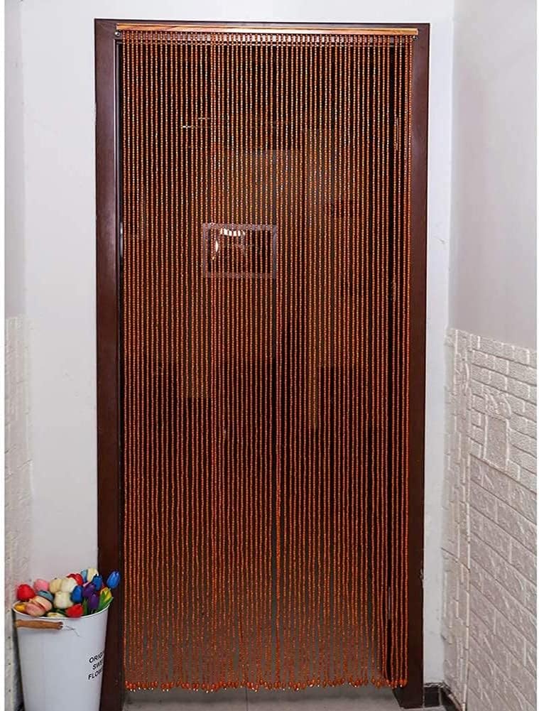 Natural Bamboo Beaded Curtain for Room Divider