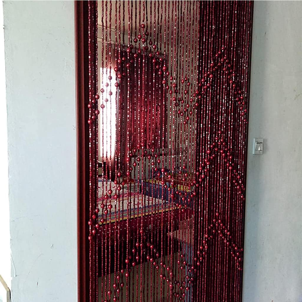 ZHOUXIAO Bamboo Wood Beaded Curtain for Doorways