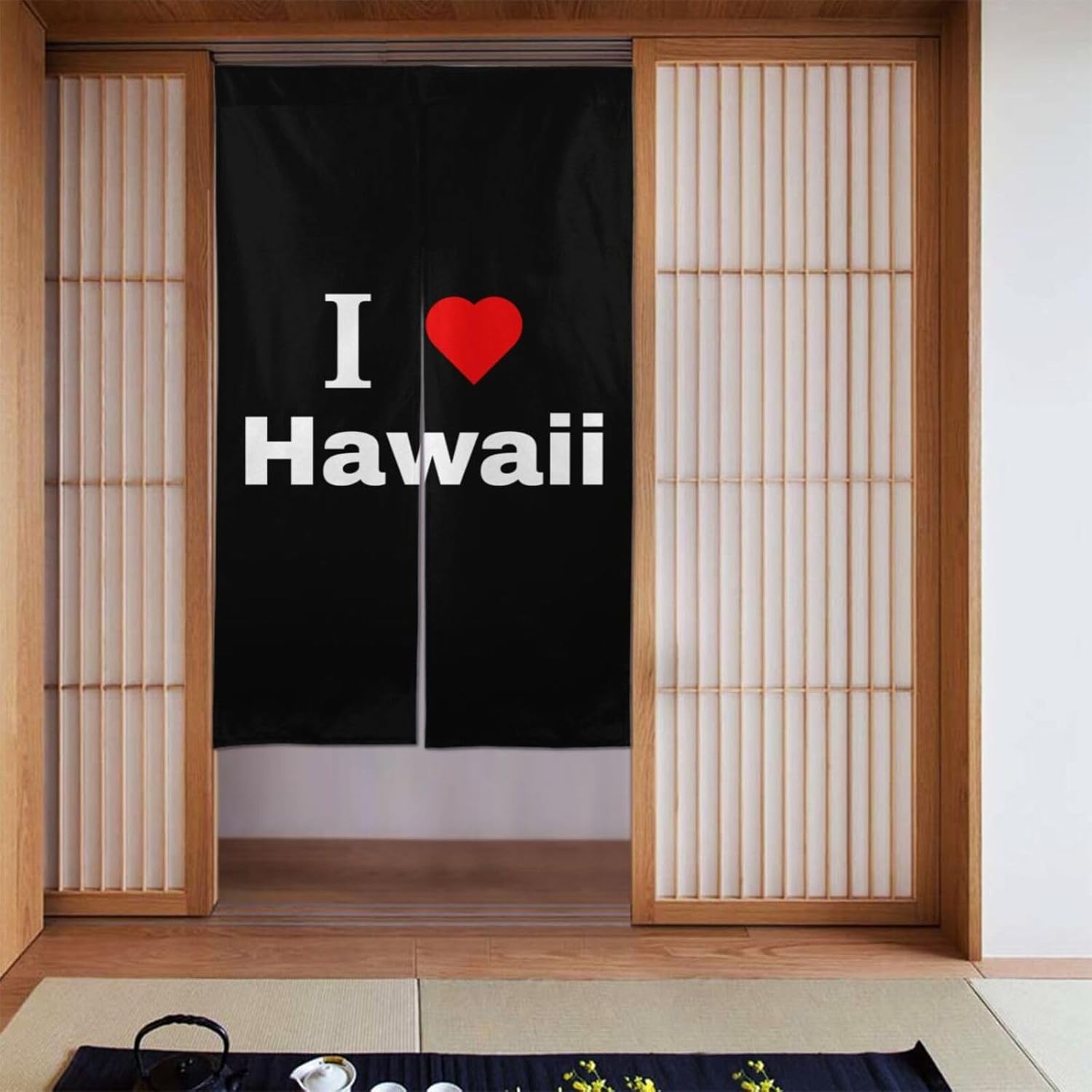 I Love Hawaii Blackout Curtains for Doorways
