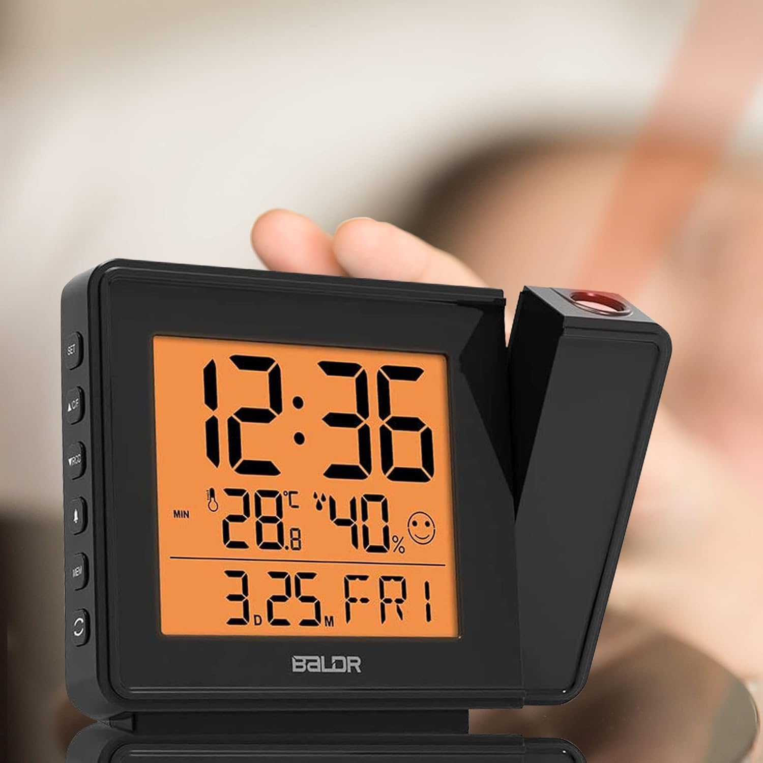 BALDR Projection Alarm Clock with Temperature