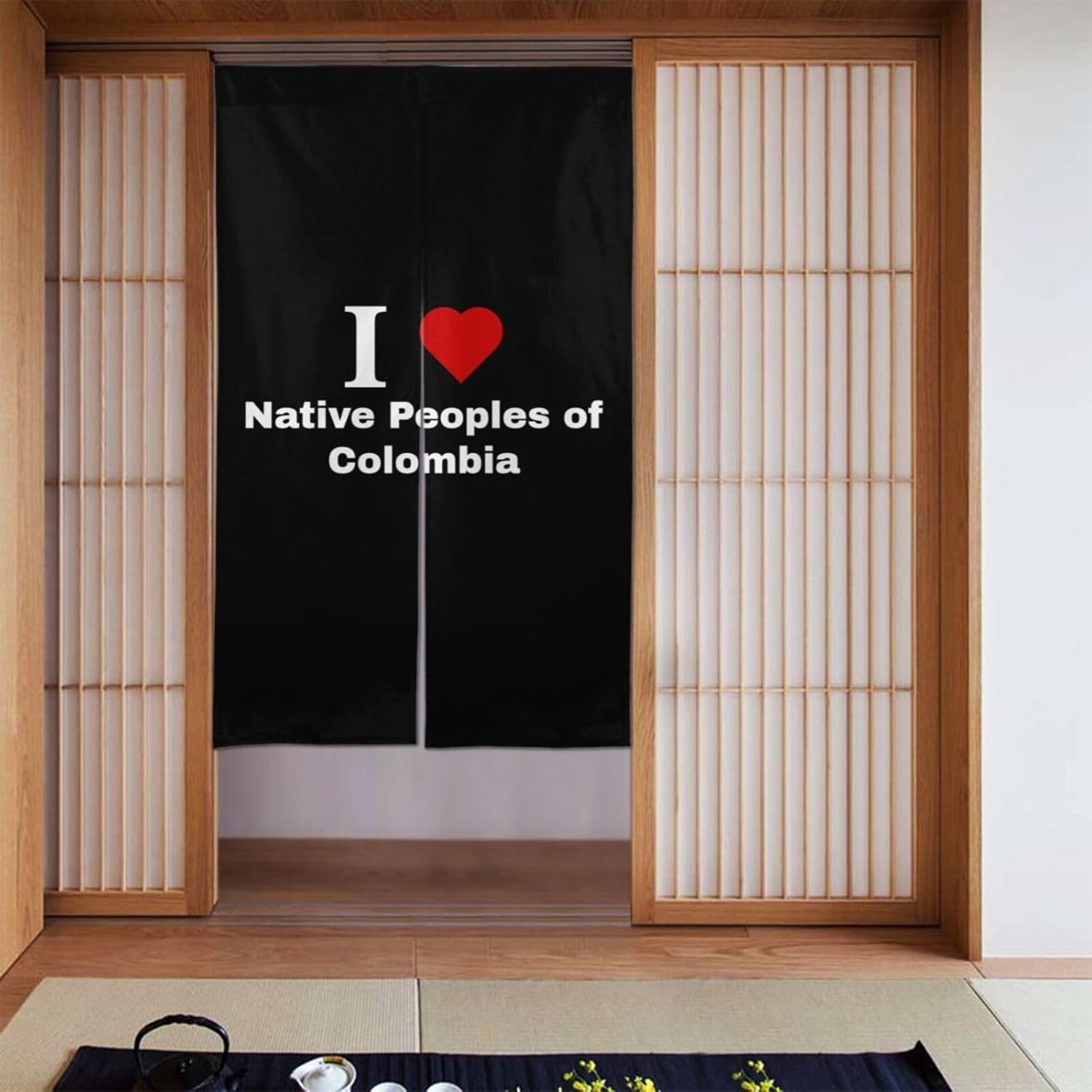 MULIHU Native Peoples of Colombia Blackout Curtains for Doorways