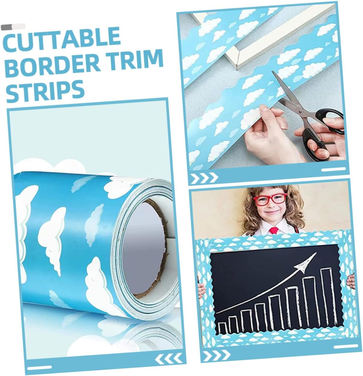 Adorable Cloud Bulletin Board Stickers for Classroom and Home