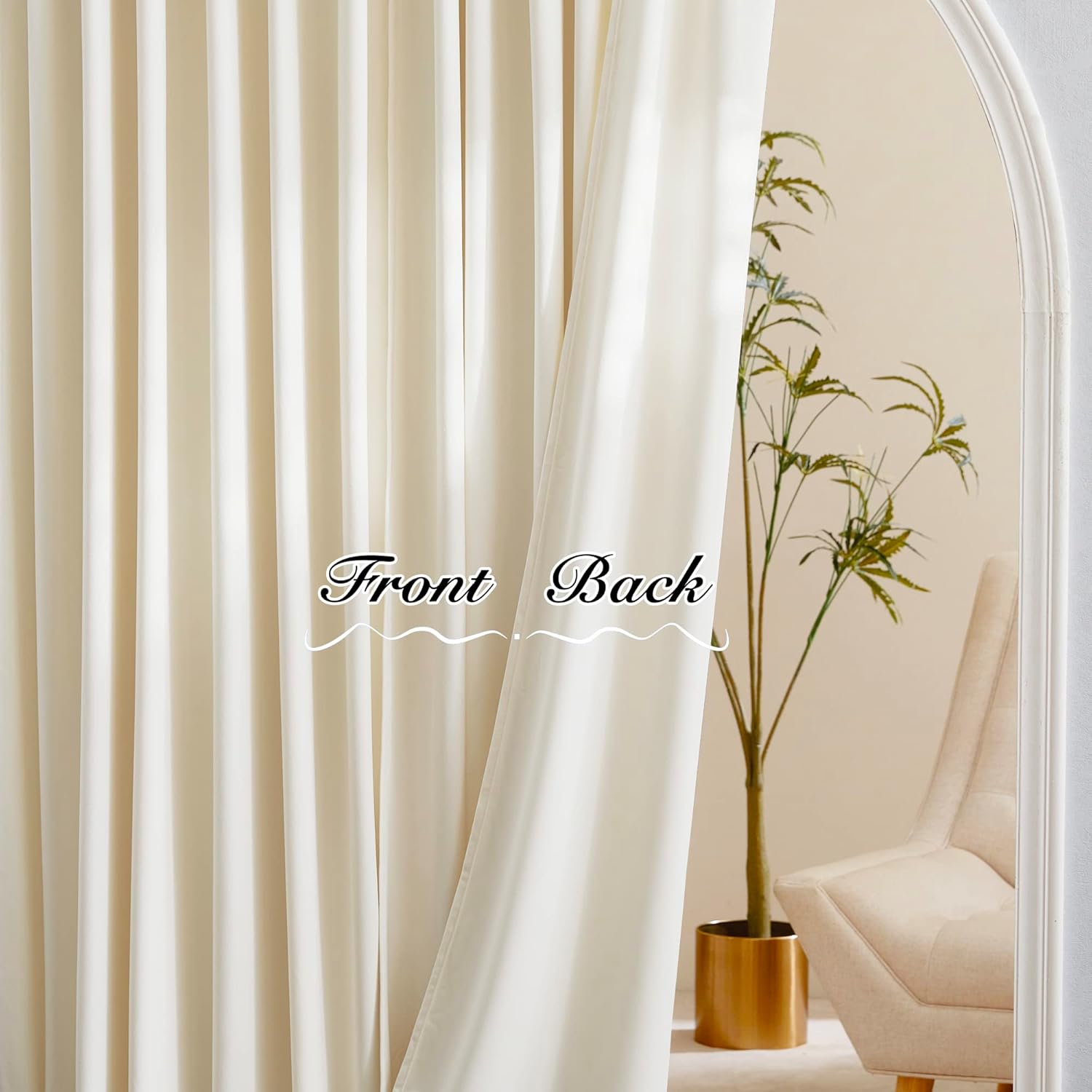 PONY DANCE Velvet Curtains 84 Inch Set of 2 for Living Room