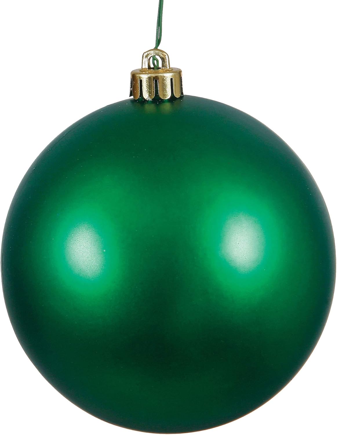 Vickerman 4 Inch Emerald Matte Ball Ornament Set of 6
