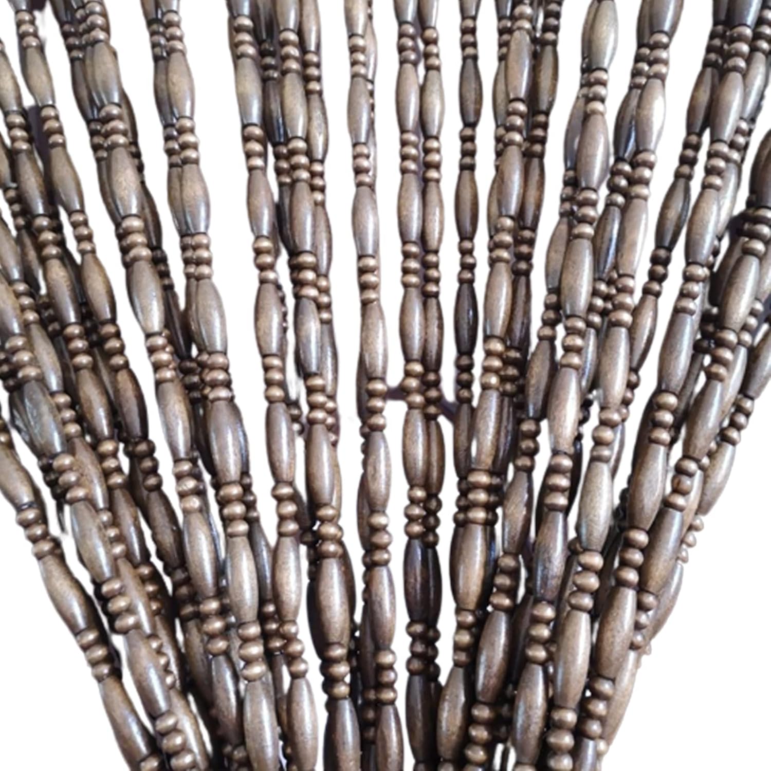 Natural Doorway Bamboo Beads Curtain with Hooks and Accessories