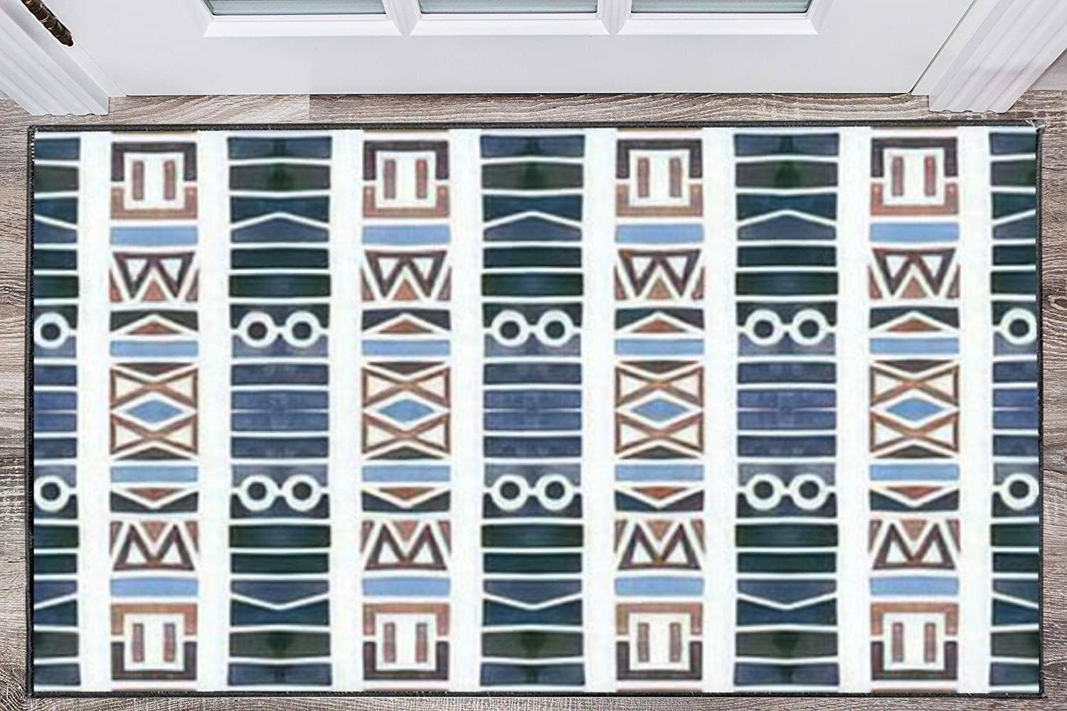 Modern Home Kids Playroom Area Rug Geometric Design