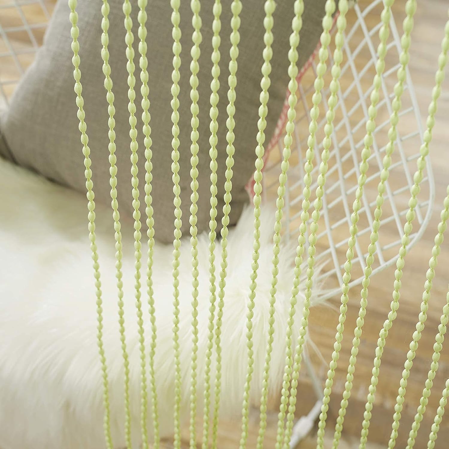 Boho Fringe Curtain for Doorway Privacy 1 Panel 100x220cm