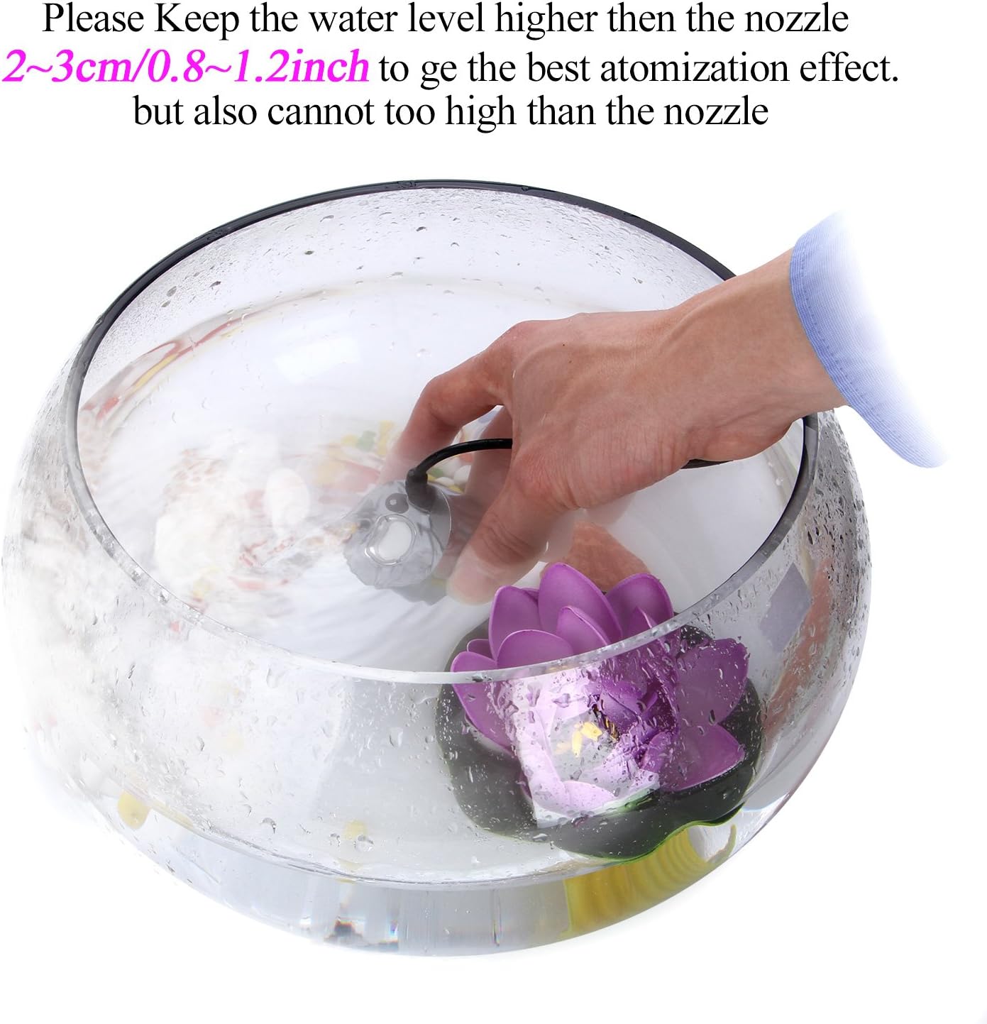 AGPTEK Aluminum Mist Maker for Pond and Fountain