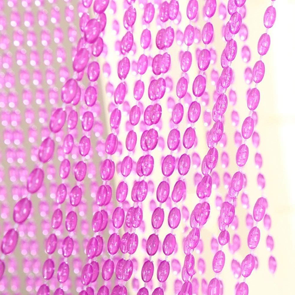 OKUOKA Decorative Bead Curtain with Crystal Imitation Bubbles