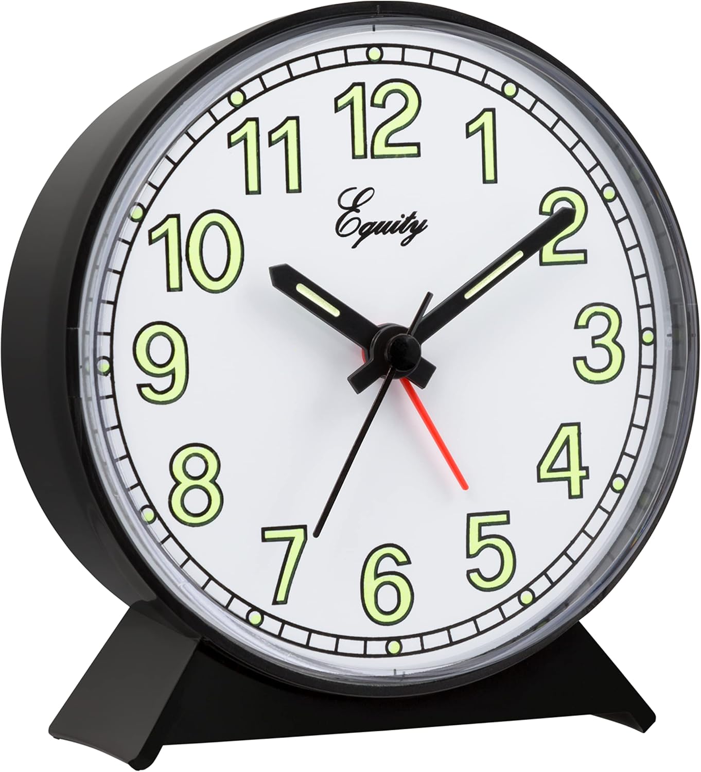 La Crosse Technology Equity Black Battery Operated Analog Alarm Clock
