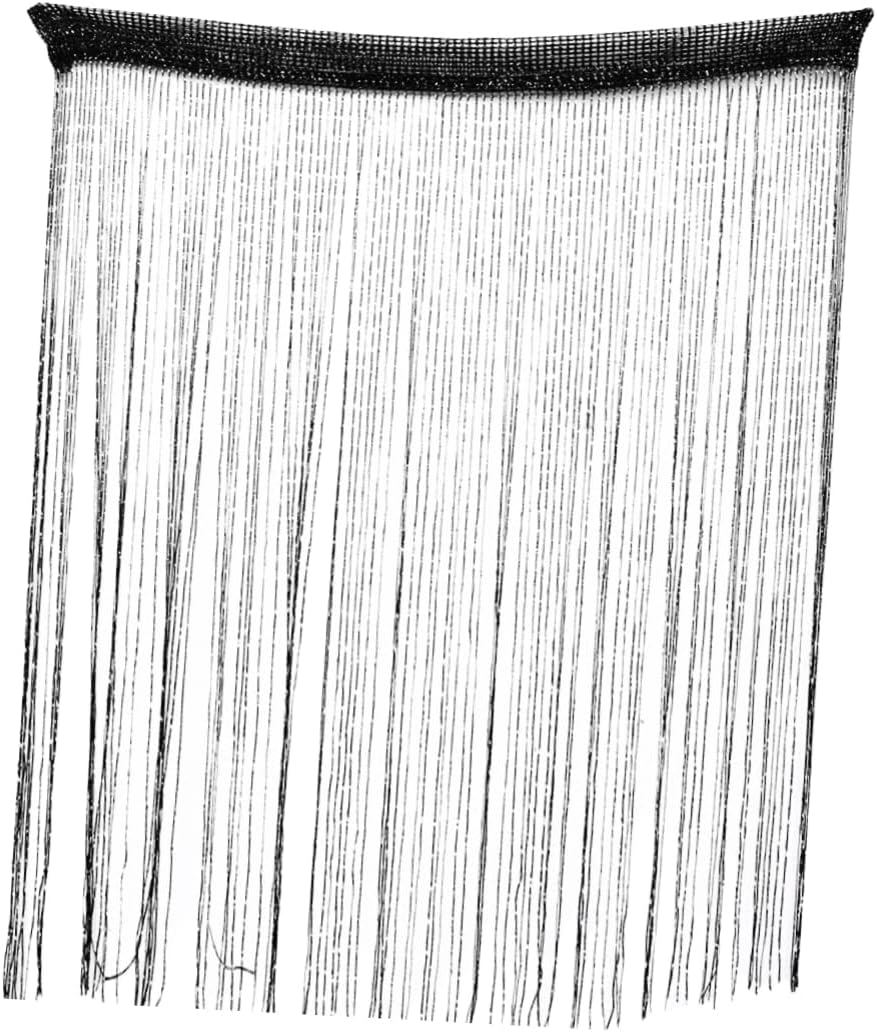 Glitter Tassel Window Curtain for Home Office Hotel