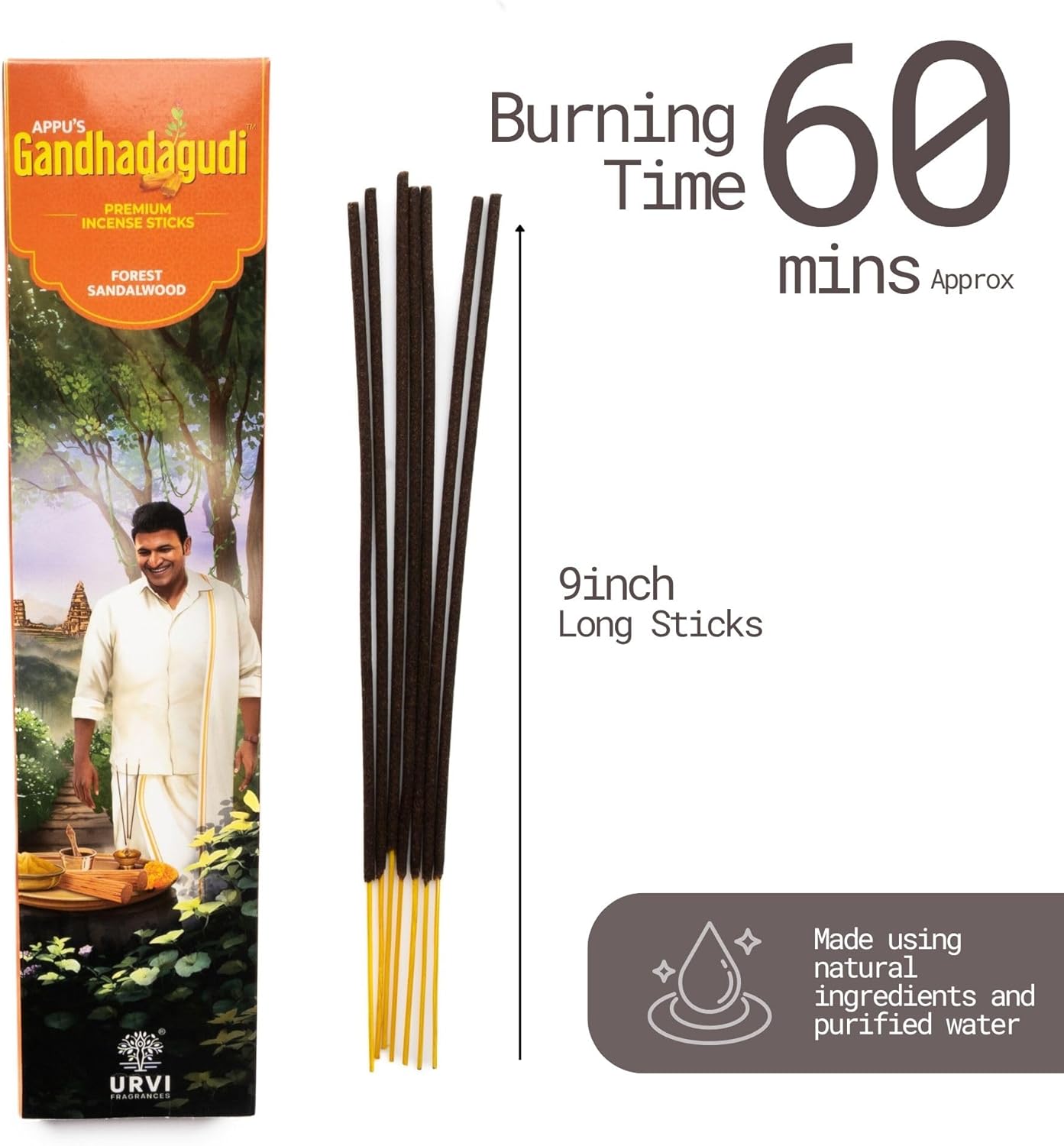 APPUS Forest Sandalwood Incense Sticks - 100g