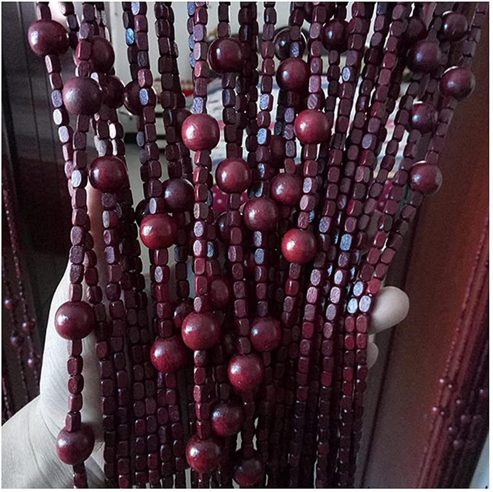 ZHOUXIAO Bamboo Wood Beaded Curtain for Doorways