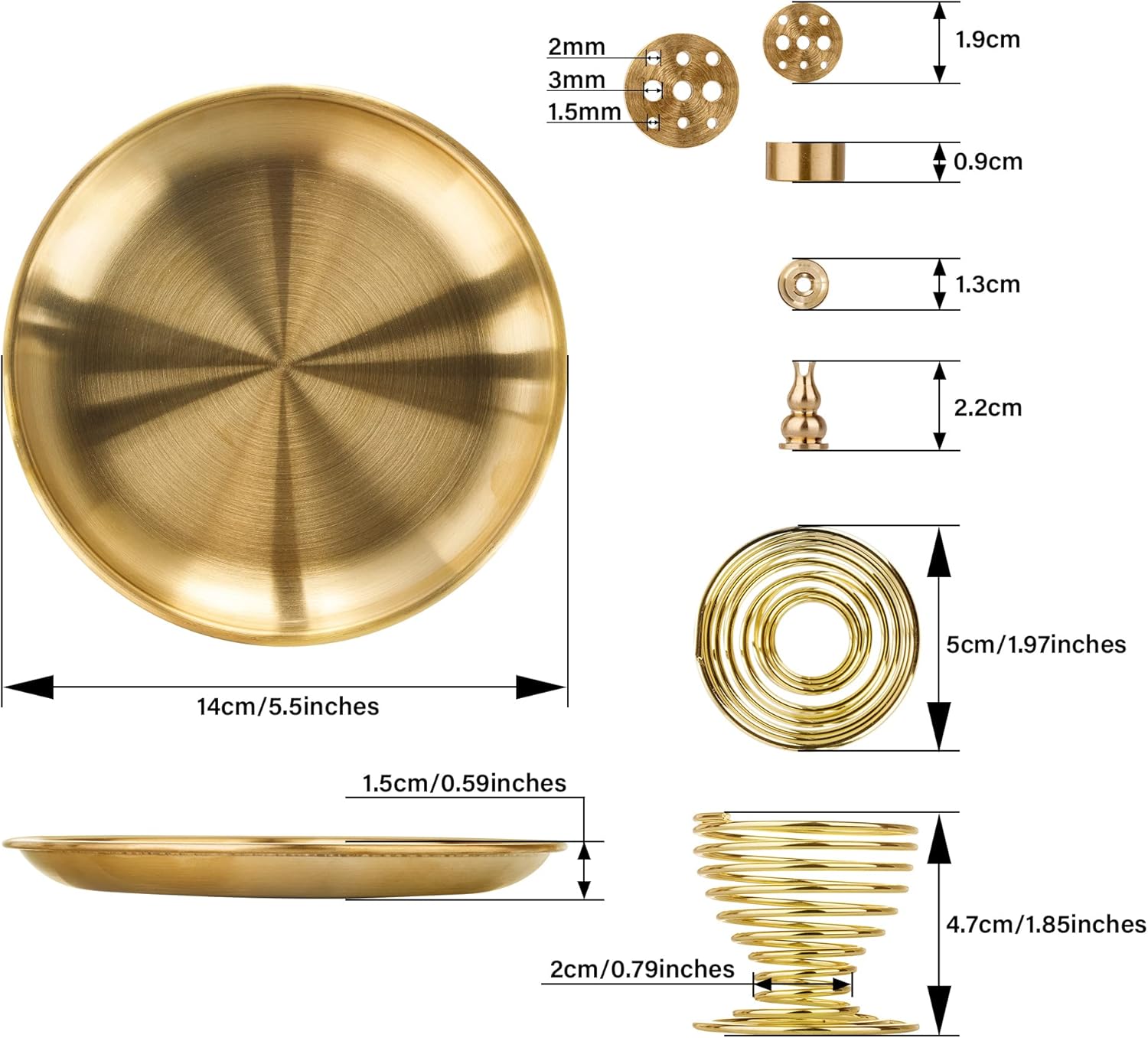 ZenBless 5 in 1 Incense Burner Set