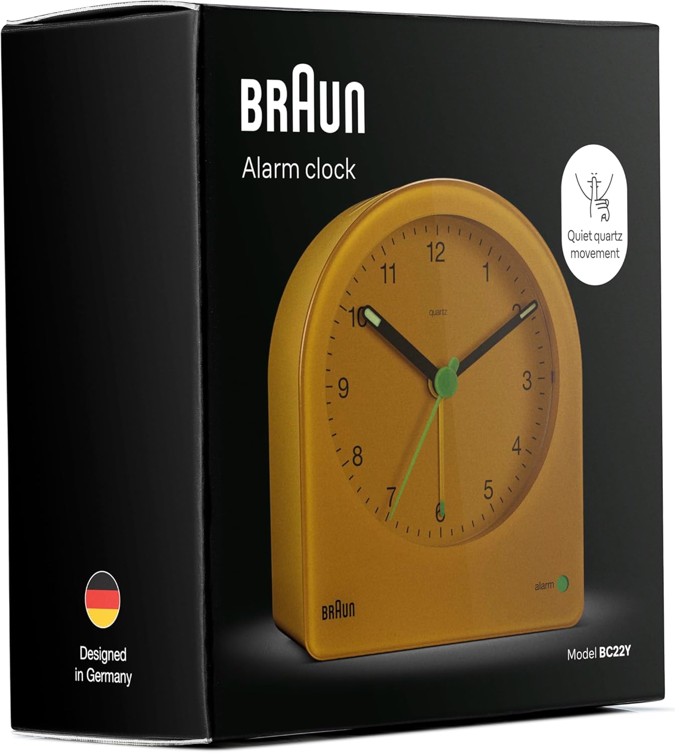 Braun Classic Analogue Alarm Clock with Snooze and Continuous Backlight 1