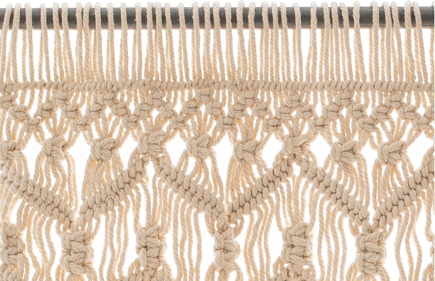 Macrame Boho Curtains for Doorway and Kitchen Valance