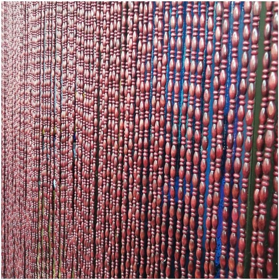 NA Beaded Curtain Wooden Panel for Room Divider
