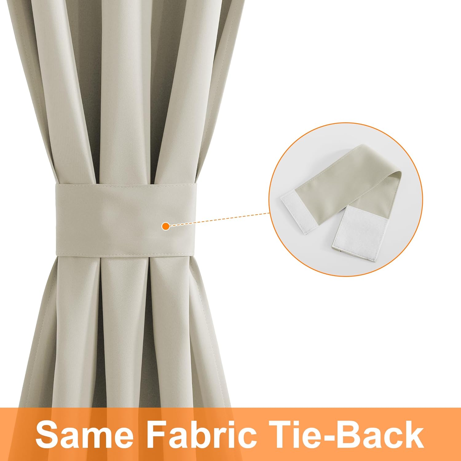 RYB HOME Blackout Curtain Panel 26x72 for French Doors