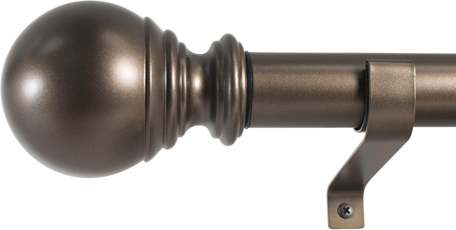Decopolitan 30409-BZ36 Bronze Single Telescoping Rod Set
