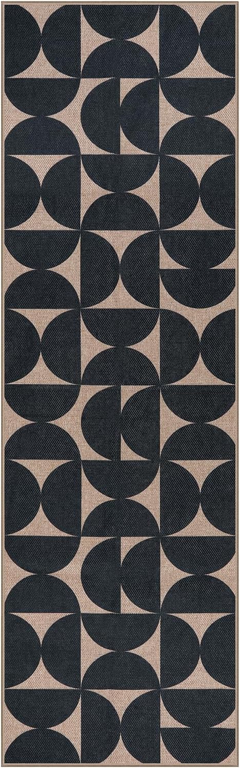 Lahome Modern Geometric Jute Runner Rug 25x8
