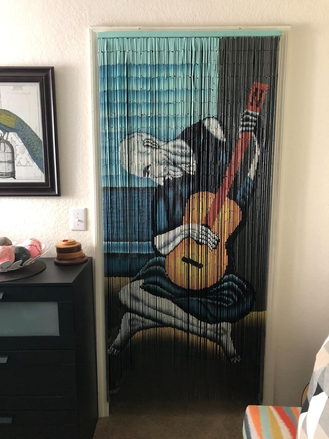 ABeadedCurtain 125 String Old Guitarist Beaded Curtain