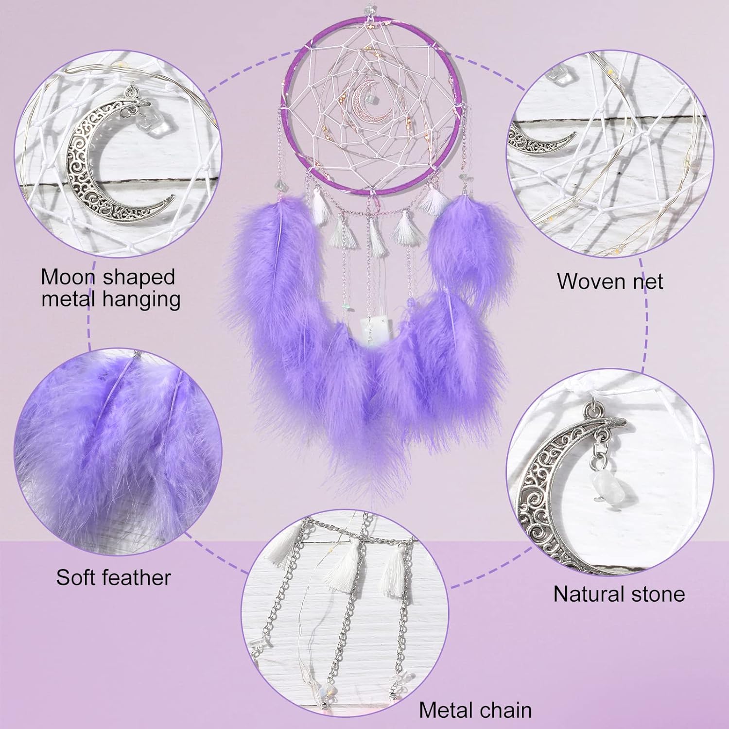 Nice Dream Purple Dream Catchers Wall Decor