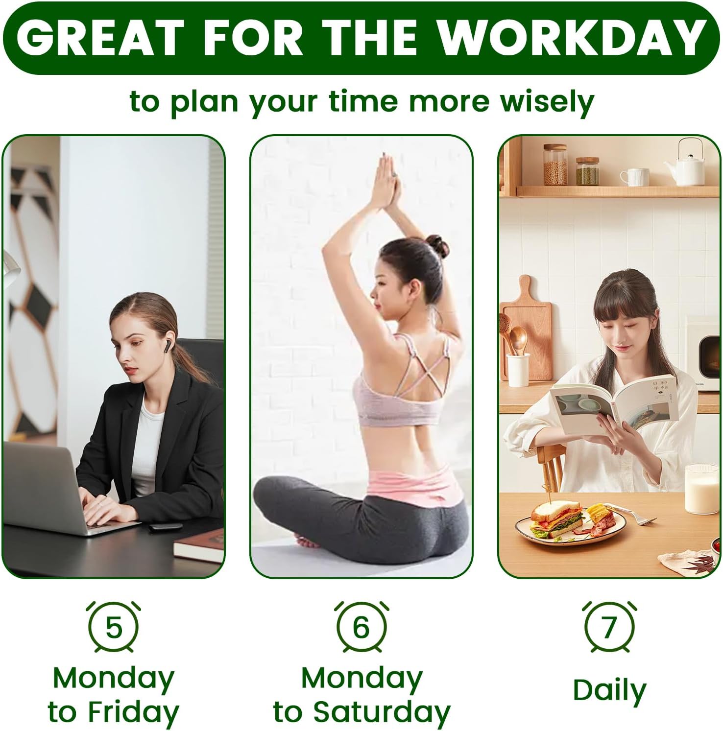 Projection Alarm Clock with Rotatable Projector and Dimmable Mirror