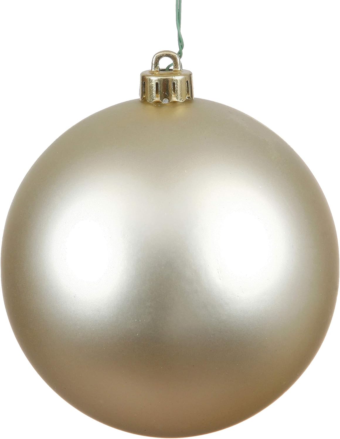 Vickerman 4-Inch Champagne UV Matte Ball Ornaments 6 Per Bag