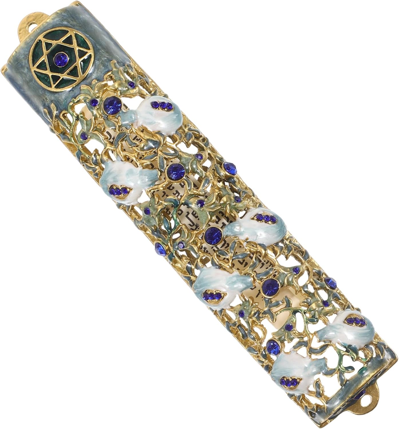 Wakauto Mezuzah Door Accent with Blessing Scripture